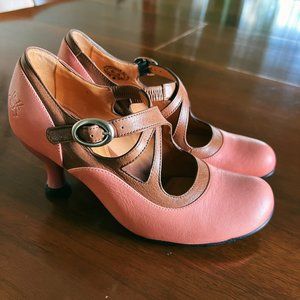 John Fluevog Bellevue Pearl Hart Criss-Crossed Mary Jane Heel - SIZE 6.5